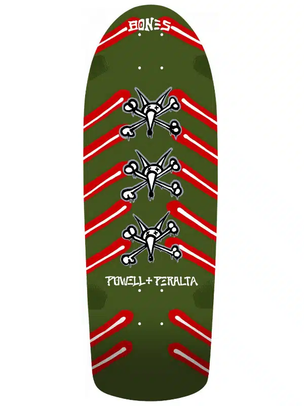 Powell Peralta OG Rat Bones 10.0 Skateboard Deck - Olive