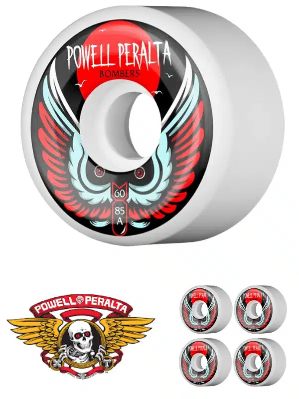 Rodas Skateboard Bones Powell Peralta Bombers III 60mm 85A.