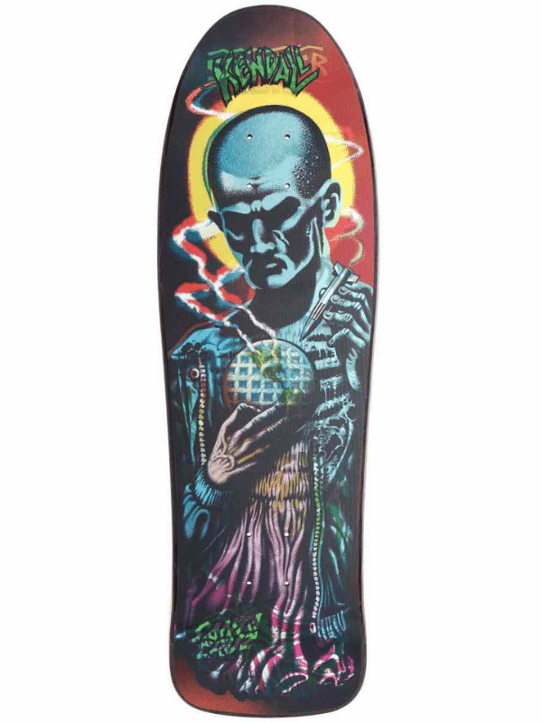 Santa-Cruz-X-Stranger-Things-Kendall-Eleven-LENTICULAR-Reissue-Deck-9.75″-x-31.66″-Red